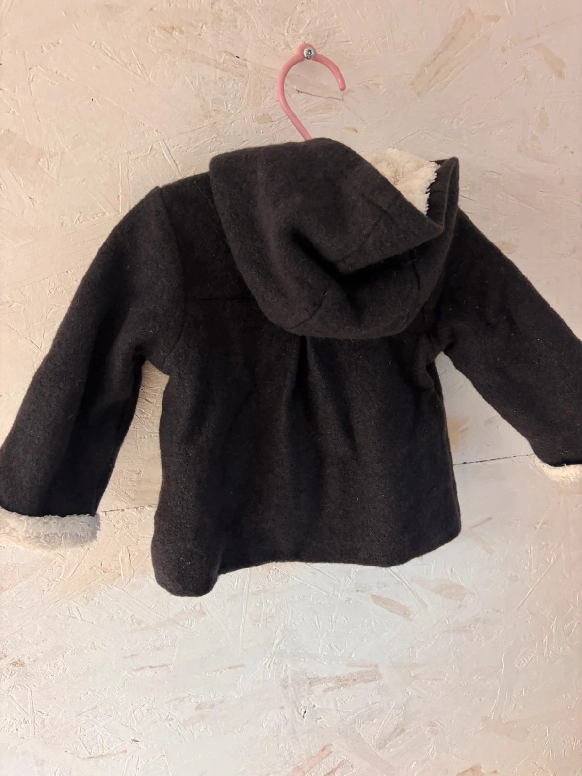 Plush-lined hooded coat with fur trim – Du Pareil au Même – 18 months (80 cm) – photo 9